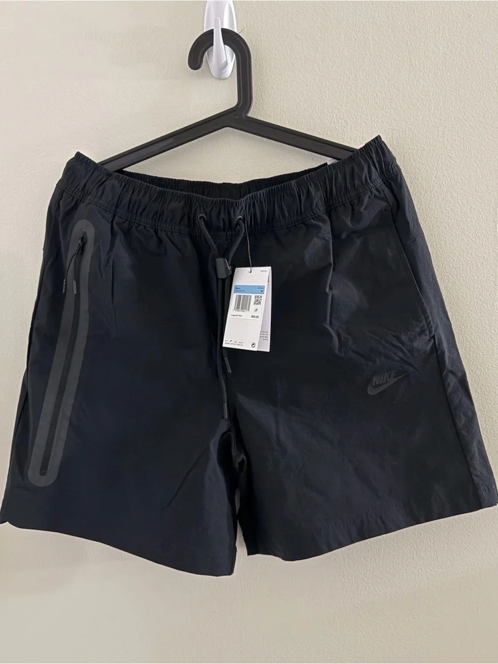 Men's Nike Tech Woven Shorts Casual Lounge Athletic Black HQ0470-010 Size Medium